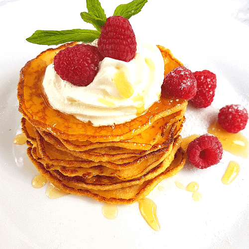 WOW! This 6 ingredient fluffy keto pancakes are so GOOD! Healthy keto pancakes with coconut flour that actually tastes yummy and are quick to make? Sign me up!! My kids won’t stop begging me to make these sugar free coconut flour pancakes. Definitely pinning this for later!