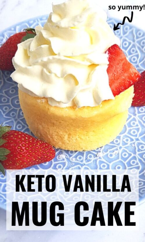keto vanilla mug cake