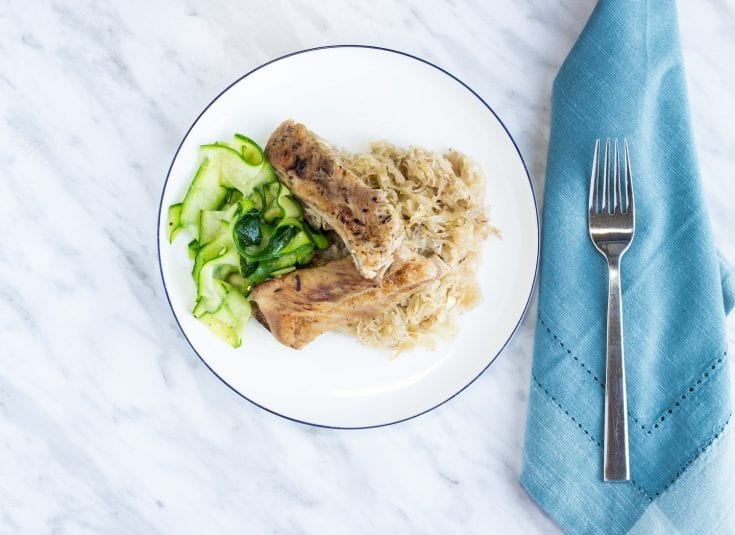 Image for Slow Cooker Ribs & Sauerkraut