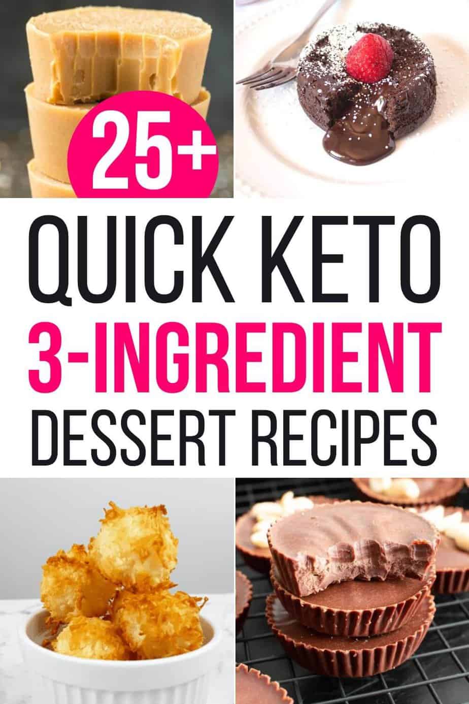 3-Ingredient Keto Desserts (Easy, Quick, No Bake) – Keto Millenial