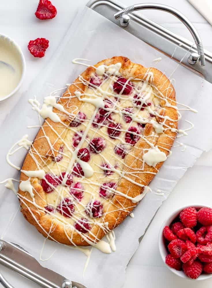 Image for Tender and Flaky Keto Raspberry Cream Cheese Danish!