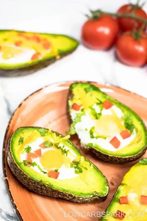 lazy-keto-breakfast-baked-eggs-avocado