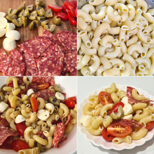 how to make keto pasta salad step by step