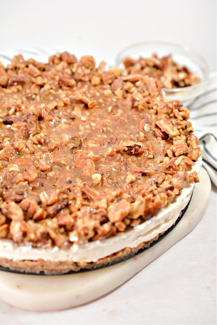 Image for No-Bake Keto Pecan Pie Cheesecake