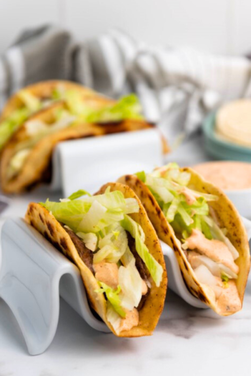 Keto Smash Burger Tacos Recipe