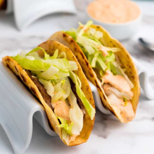 keto big mac smash burger taco