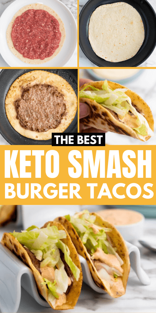 keto smash burger tacos