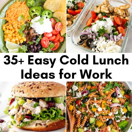 cold lunch ideas for work