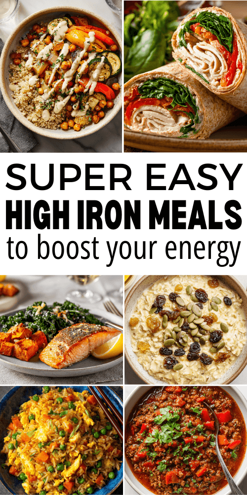 high iron meals