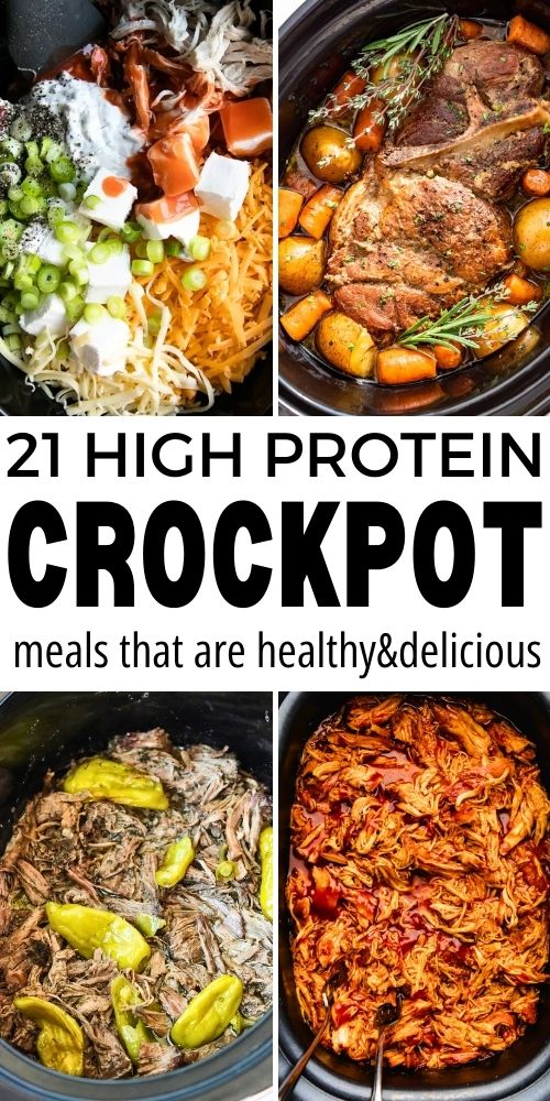 21 High Protein Crockpot Meals