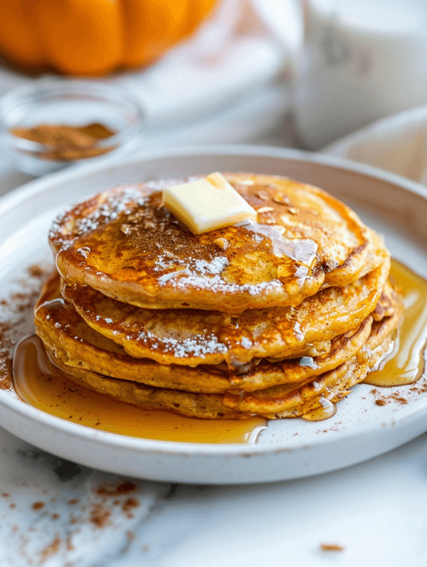 pumpkin-cottage-cheese-pancakes